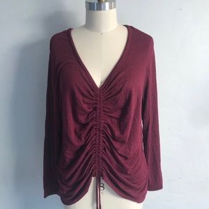 Ruched Long Sleeve Top